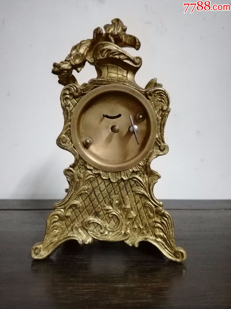 全黄铜西洋小座钟-座钟/落地钟-7788收藏__收藏热线