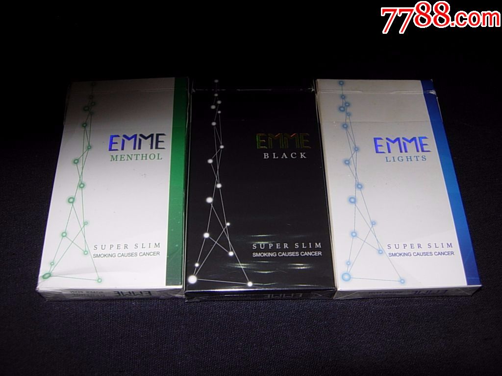 emme爱美----黑色蓝色绿色--3种---细支