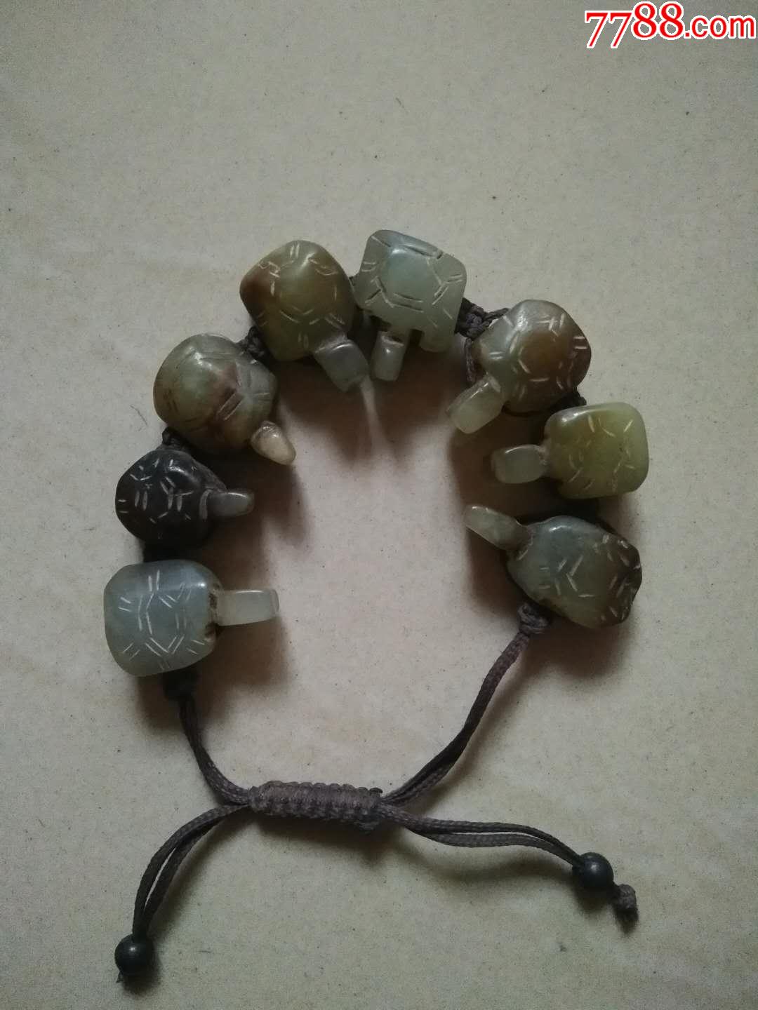 老岫玉龟形手串