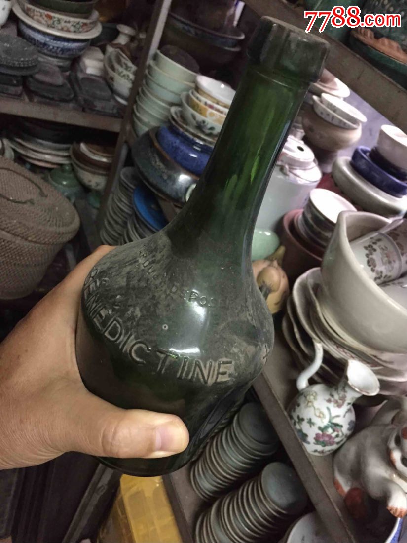 benedictine法国廊酒玻璃洋酒瓶