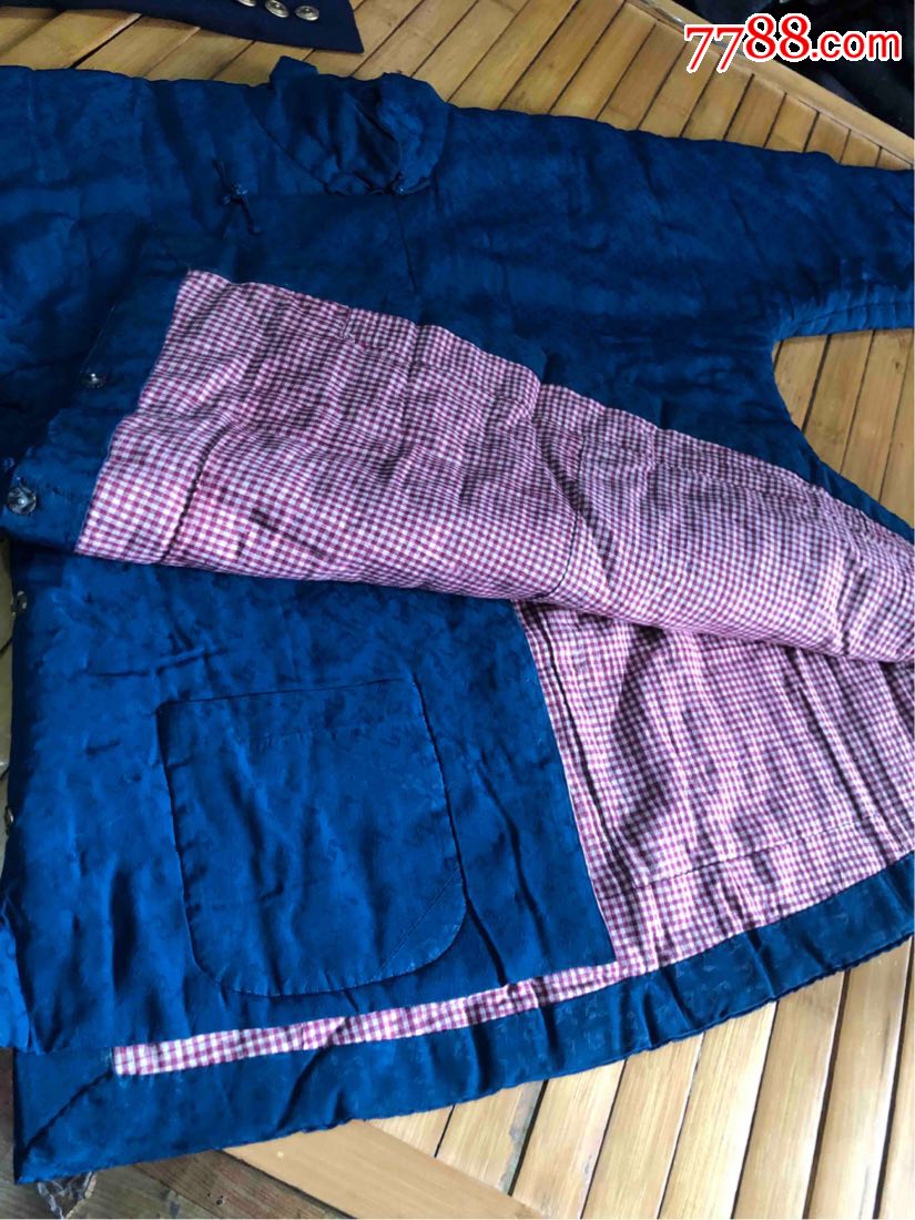 八十年代旧丝绸棉袄图片
