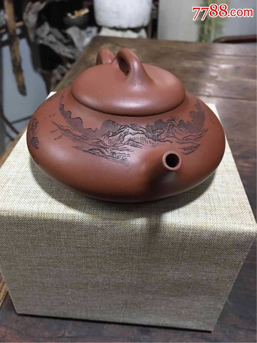 国家级工艺美术师(张勇陶艺)张勇全手工制作的200cc乳瓢壶_紫砂壶_第4