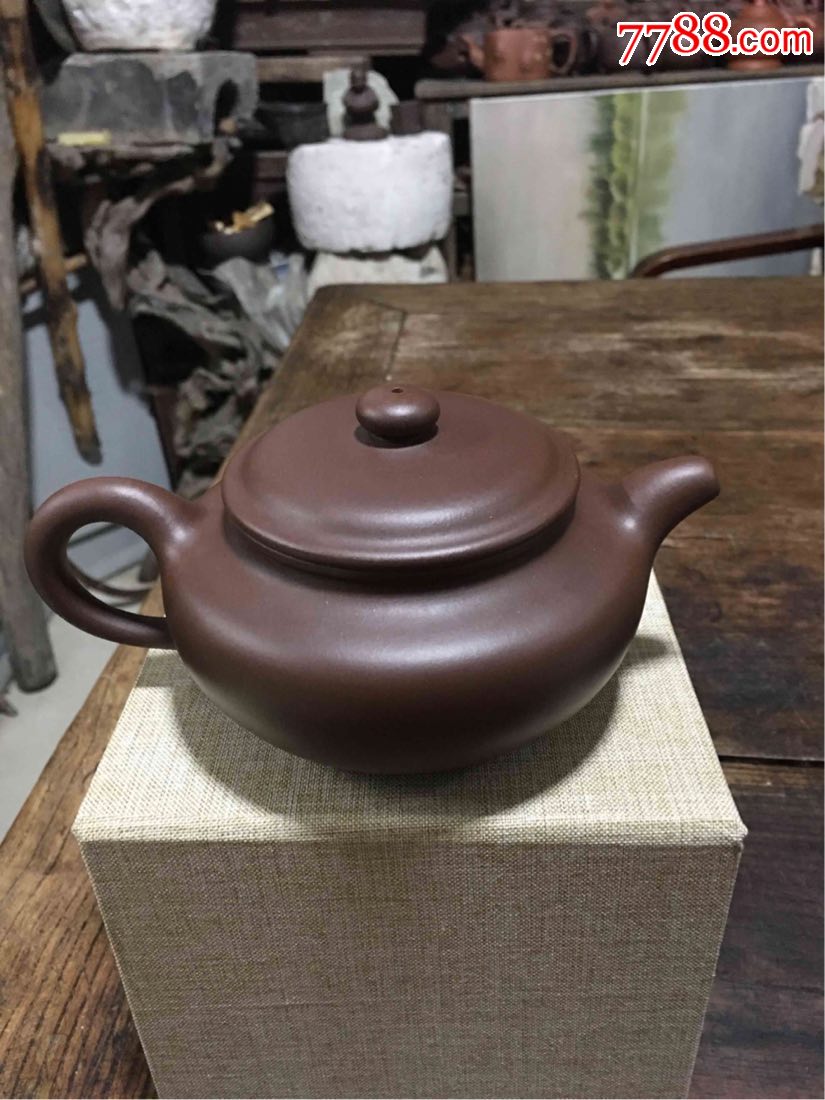 蒋建军制〗全手工制作的300cc原矿老紫泥仿古壶,紫砂壶_第2张_7788