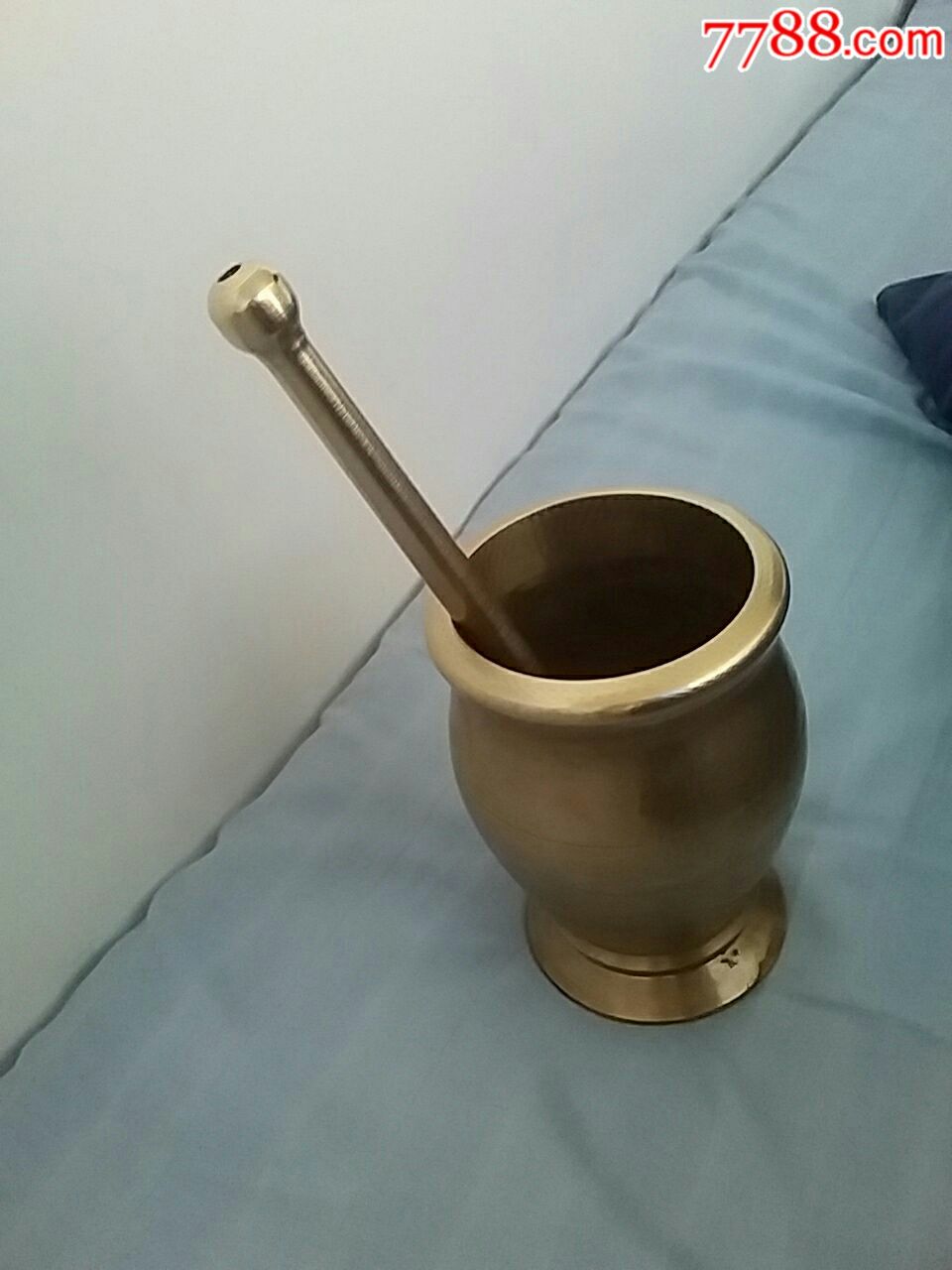 黄铜捣药罐铜药缸铜臼铜药臼杵臼