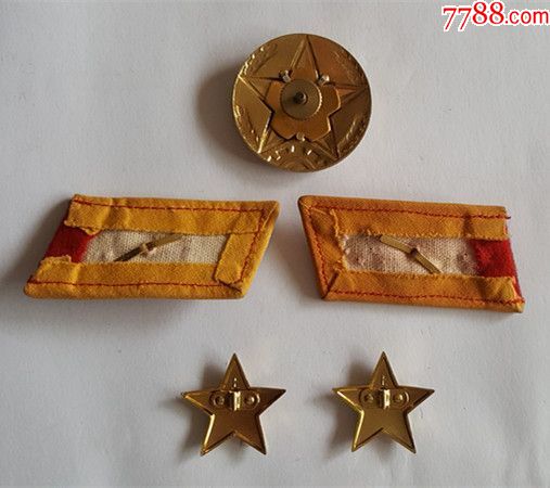 85陆*军帽徽领章肩徽合售