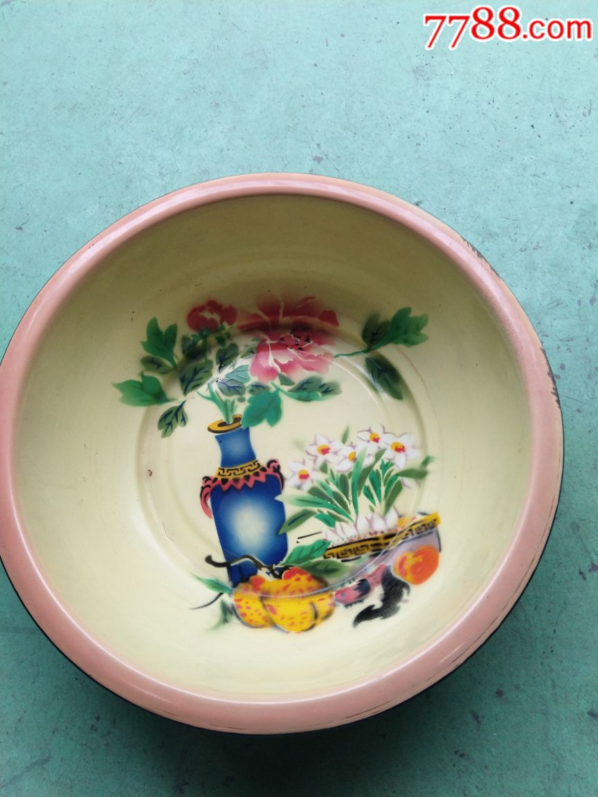 民国上海顺风珐琅厂搪瓷脸盆