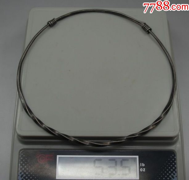 民国绞丝银项圈-价格:580元-se62819949-银锁/银项链-零售-7788钟表