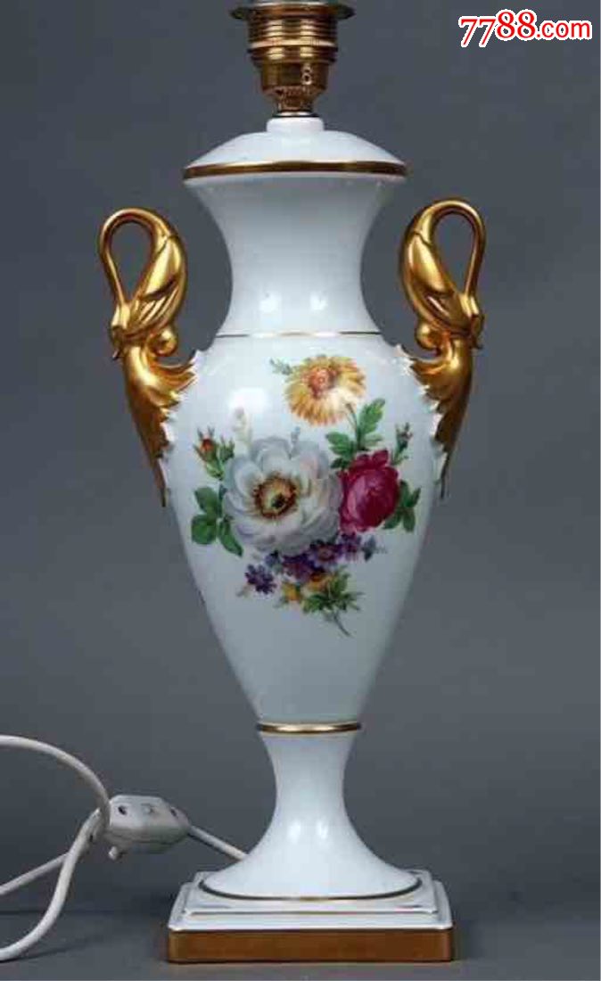 精美德国kaiser瓷器台灯,高71厘米,超级精美,1872年创立的德国著名