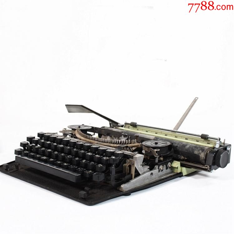 上海老物件英雄牌110老式打字机英文机械打字