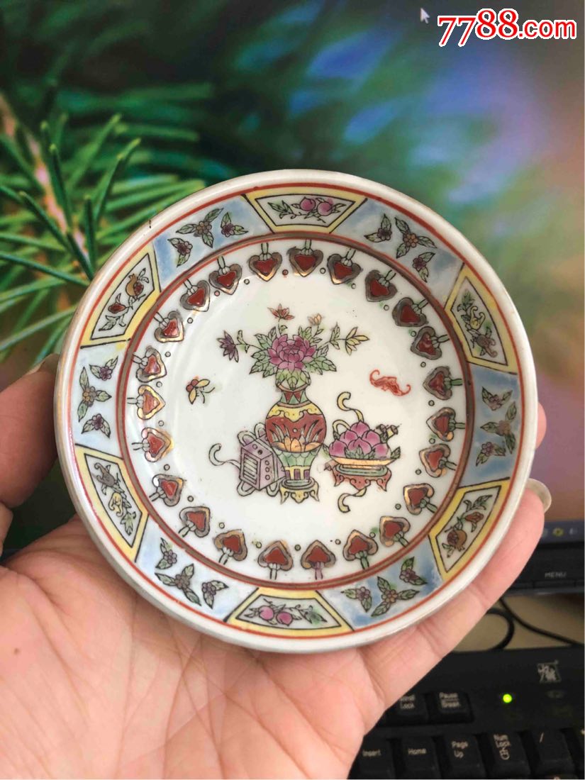 包邮出口回流景德镇瓷器567时期小碟盘