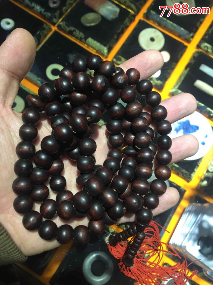 老桦木佛珠-其他木手串/佛珠-7788文玩