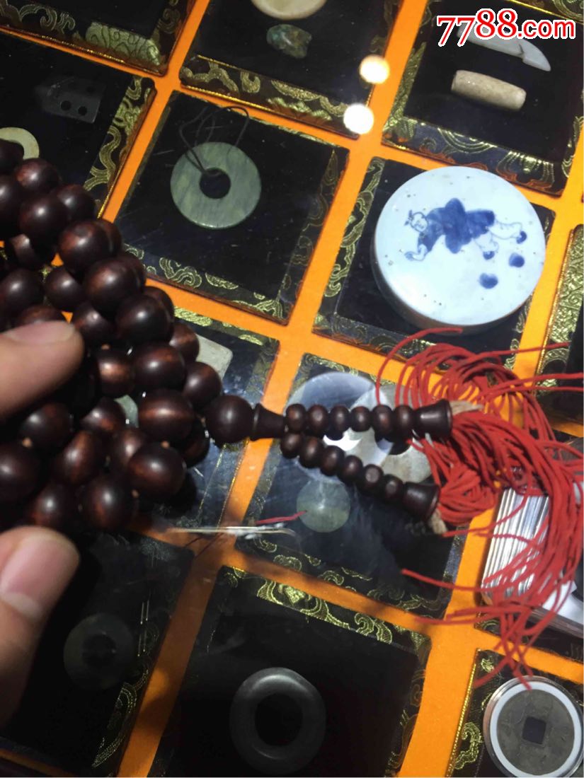 老桦木佛珠-其他木手串/佛珠-7788文玩