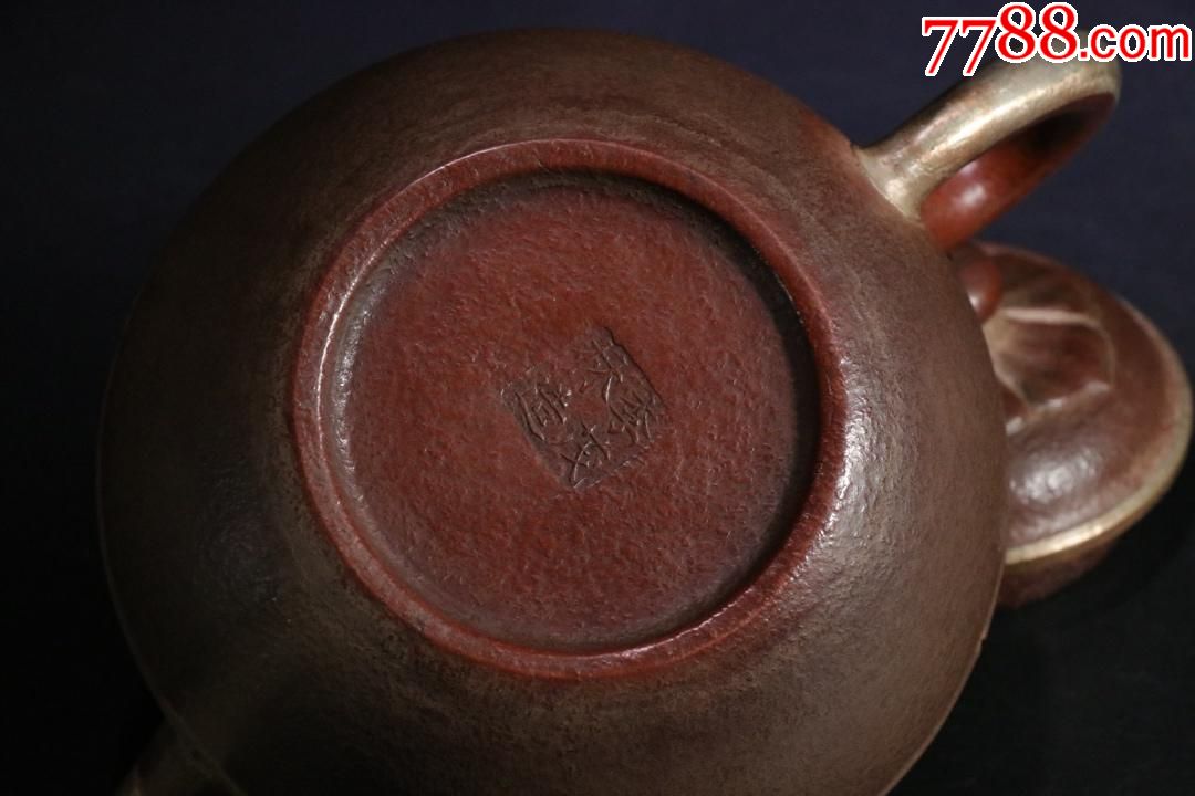 "李茂林造"款包锡老紫砂壶