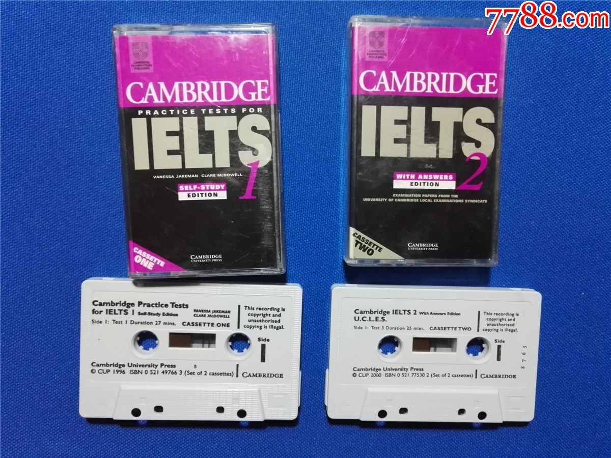 ielts雅思英语考试磁带2盒合售磁带17