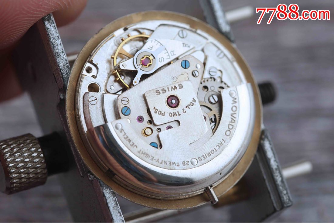 瑞士名表摩凡陀古董表美国福特大牌纪念盘蛇形摆陀28钻538专机