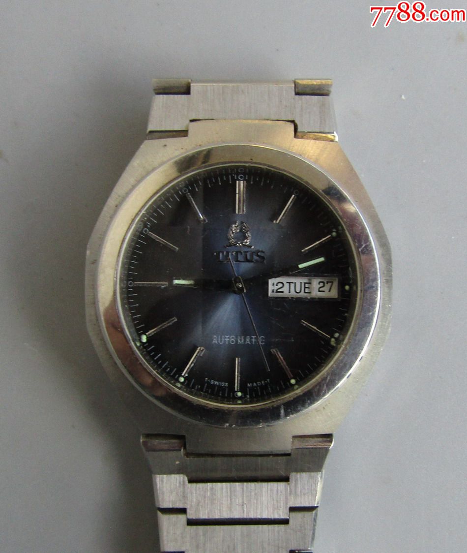 瑞士铁达时全自动机械男古董表