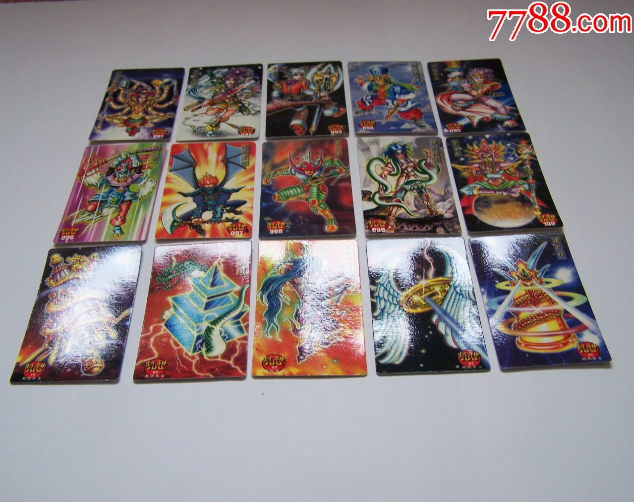 封神100,120张全,全品,全套正面全部单膜卡(没有金银边)稀少,点图可