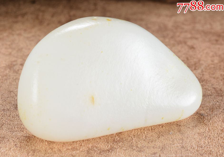 和田玉羊脂玉籽料原石83克一级白