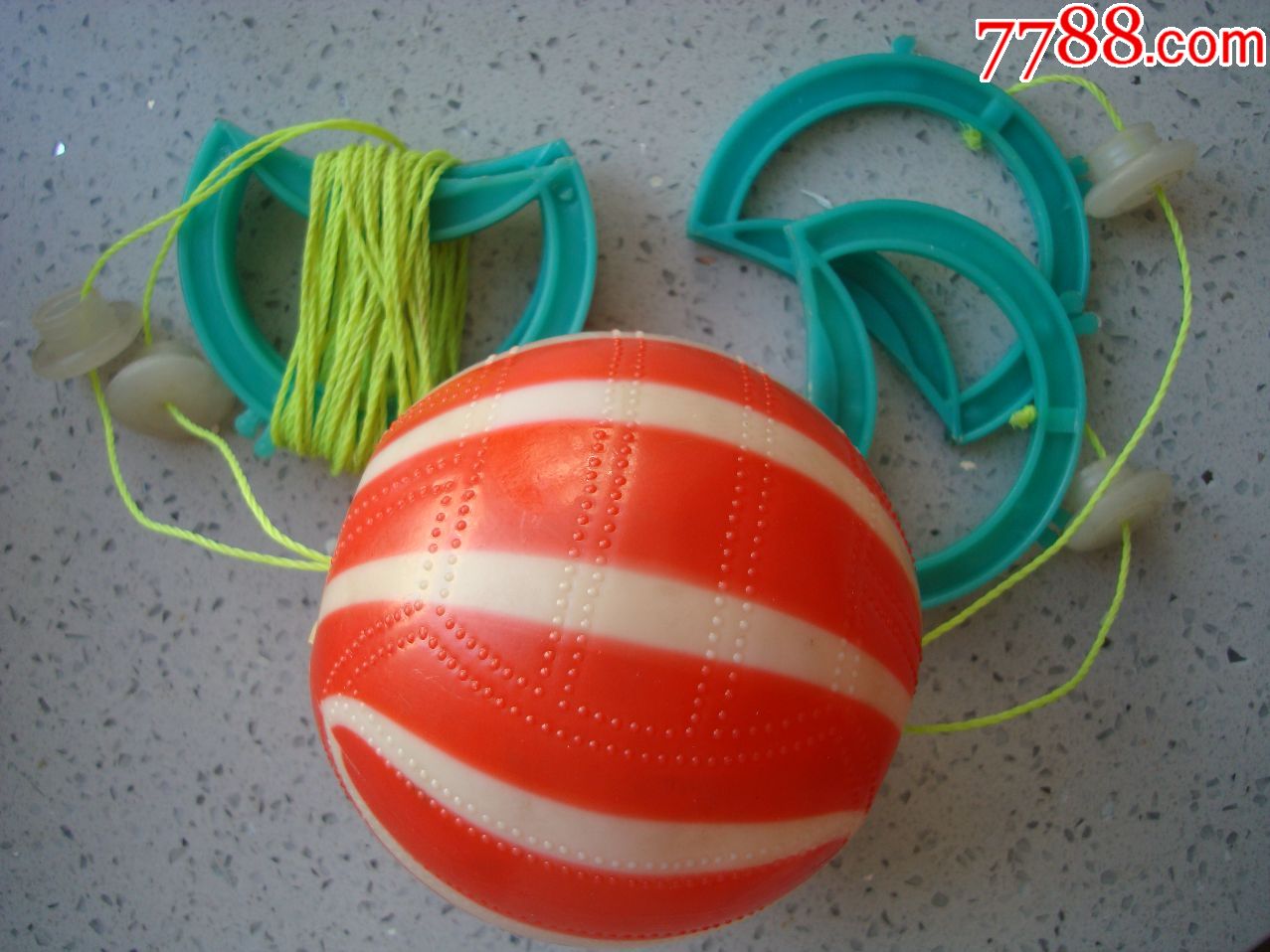 传统儿童健身玩具塑料球—拉力球―北京玩具三厂
