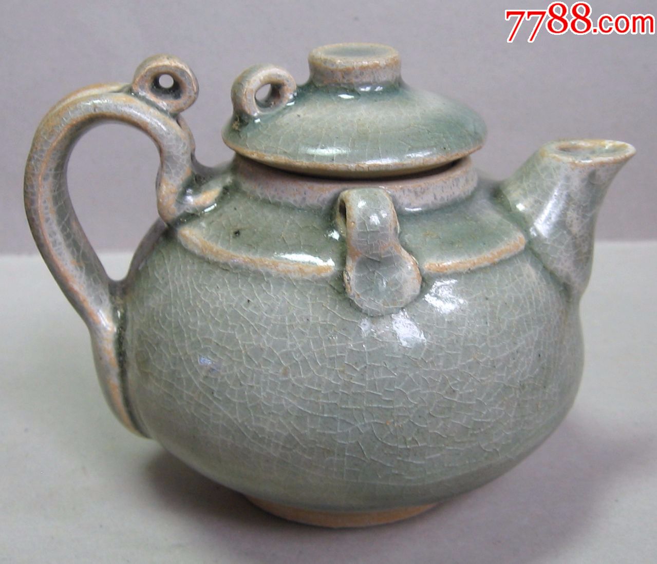 宋代青瓷双系小执壶-se63140078-青瓷/秘色瓷-零售-7788收藏__收藏热
