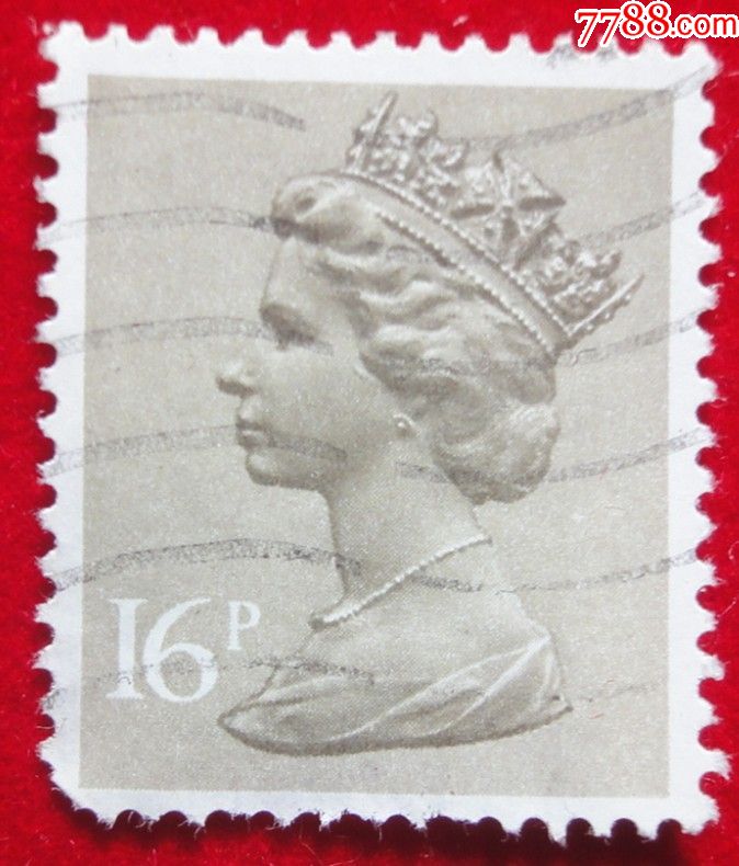 英国女王头像邮票图片