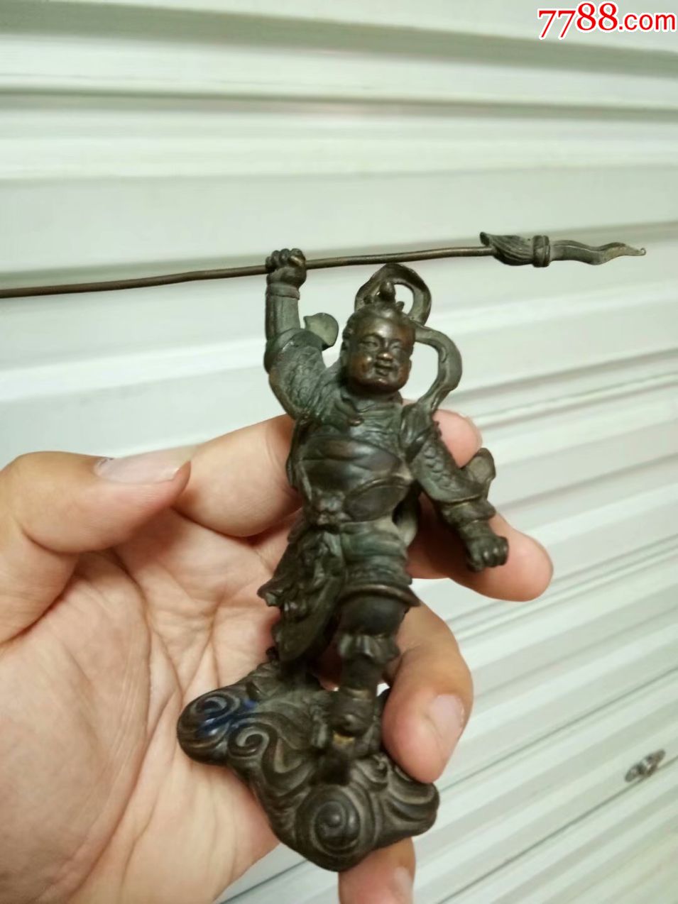 清代哪吒铜像