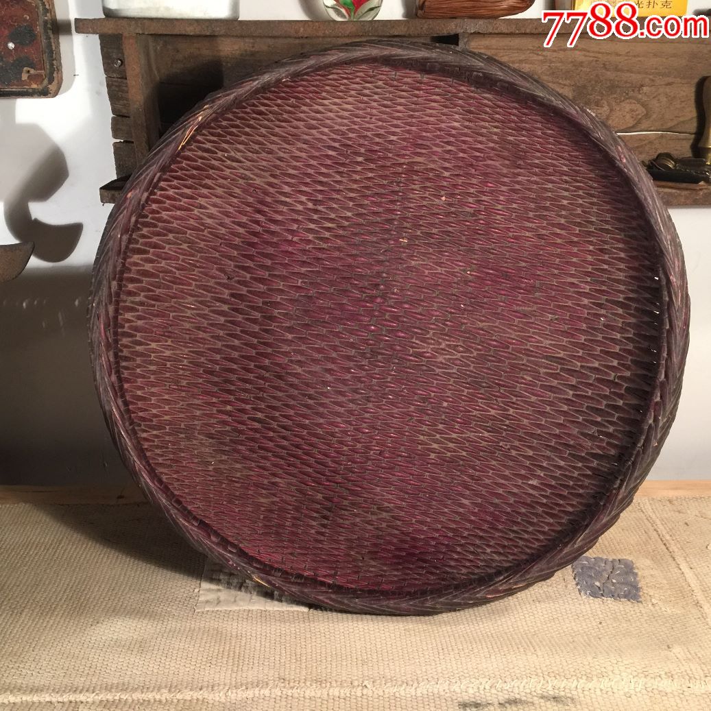 藤编藤器藤萝筐笸篮线筐针线筐手工艺品民俗收藏民间工艺制品