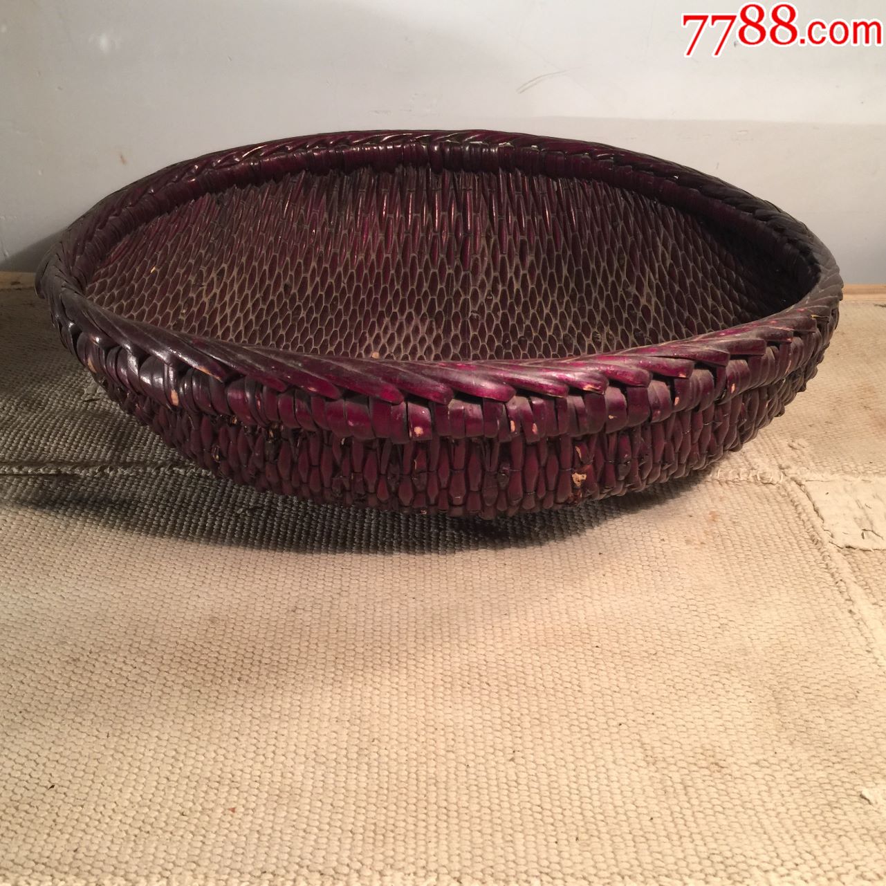 藤编藤器藤萝筐笸篮线筐针线筐手工艺品民俗收藏民间工艺制品