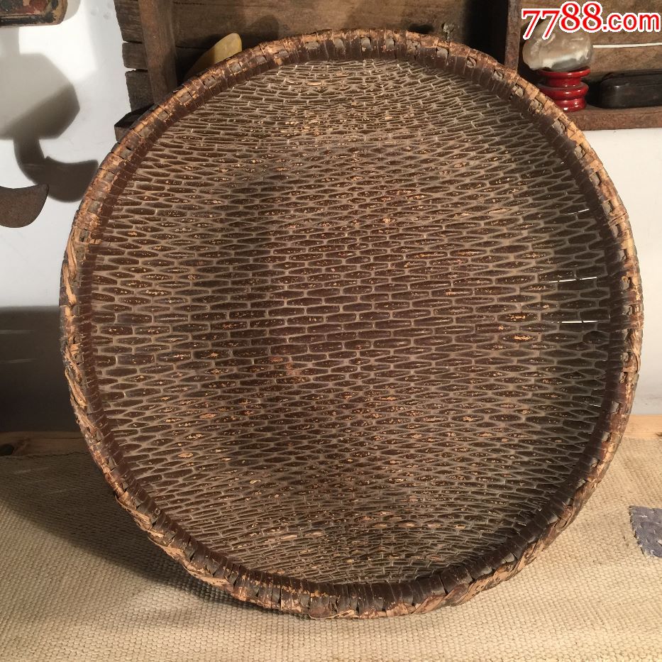 藤编藤器藤萝筐笸篮线筐针线筐手工艺品民俗收藏民间工艺制品