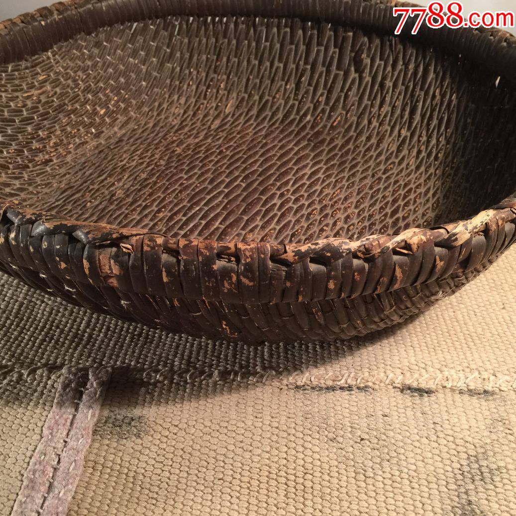 藤编藤器藤萝筐笸篮线筐针线筐手工艺品民俗收藏民间工艺制品