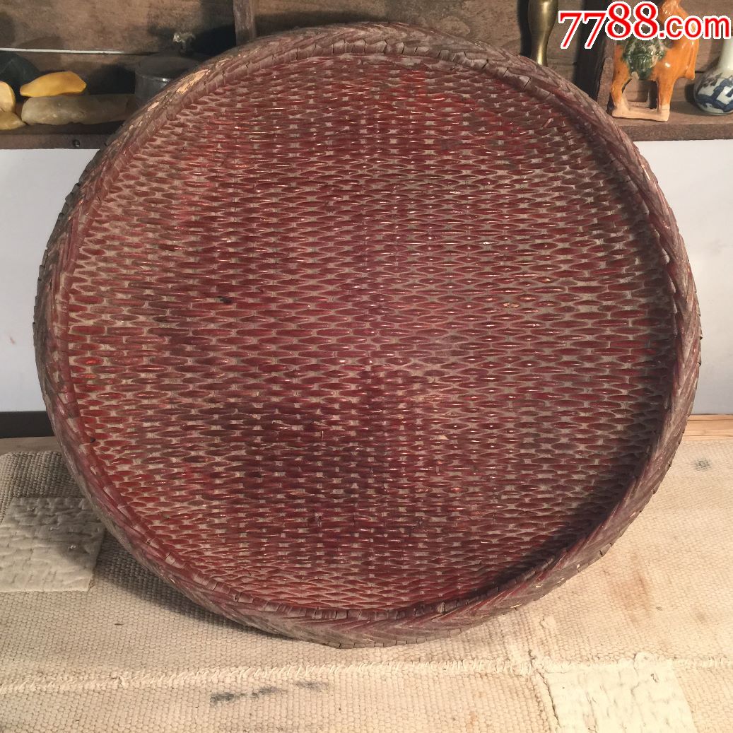 藤编藤器藤萝筐笸篮线筐针线筐手工艺品民俗收藏民间工艺制品