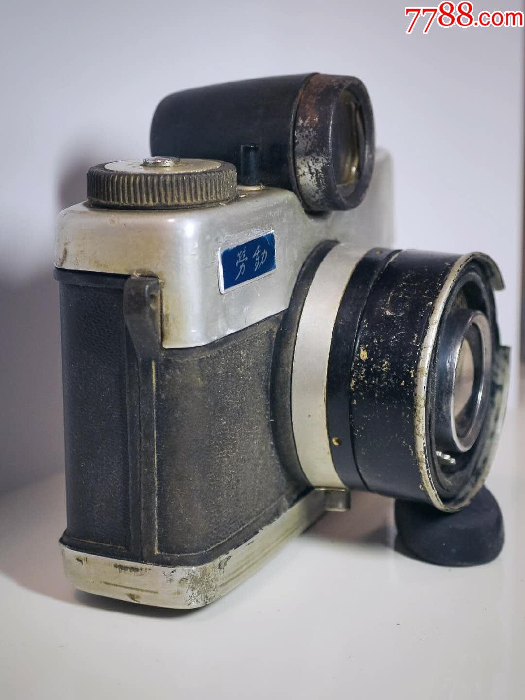 劳动相机五十年代上海冠龙产国产老相机古董收藏品