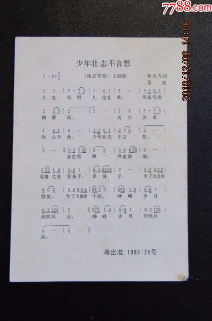 少年壮志不言简谱_少年壮志不言愁简谱(3)