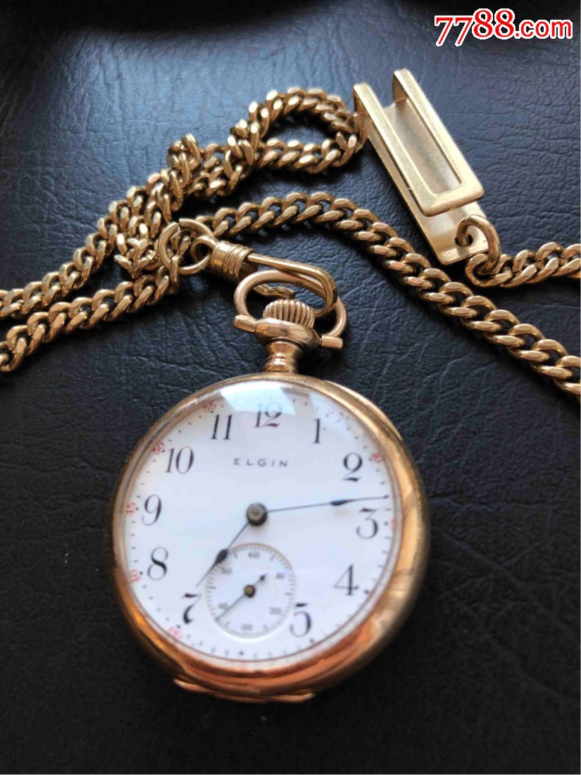 【绝版收藏】埃尔金/elgin14k实金怀表