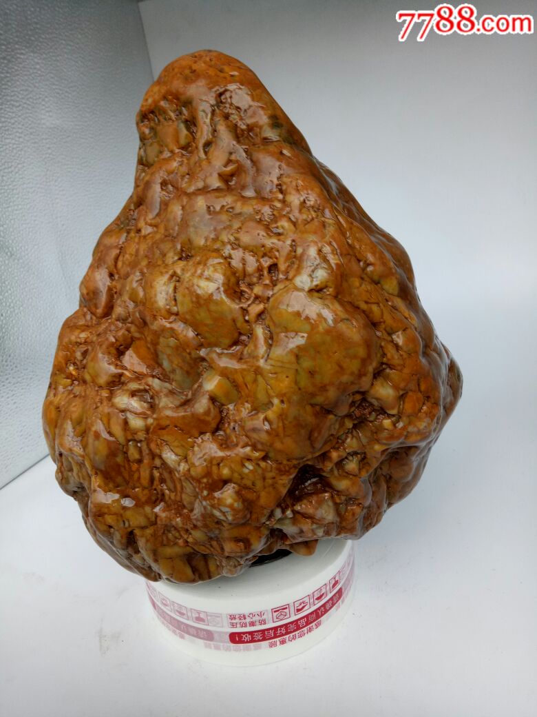 月亮玉化陨石(打坐金佛)