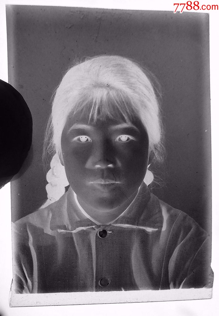 辫子姑娘07【老底片】-价格:3元-se63211622-老照片-零售-7788收藏