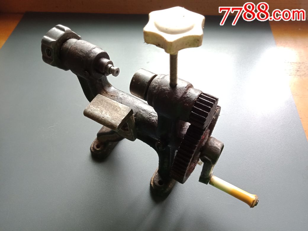 二手闲置钟表维修工具早期手摇式小型车床