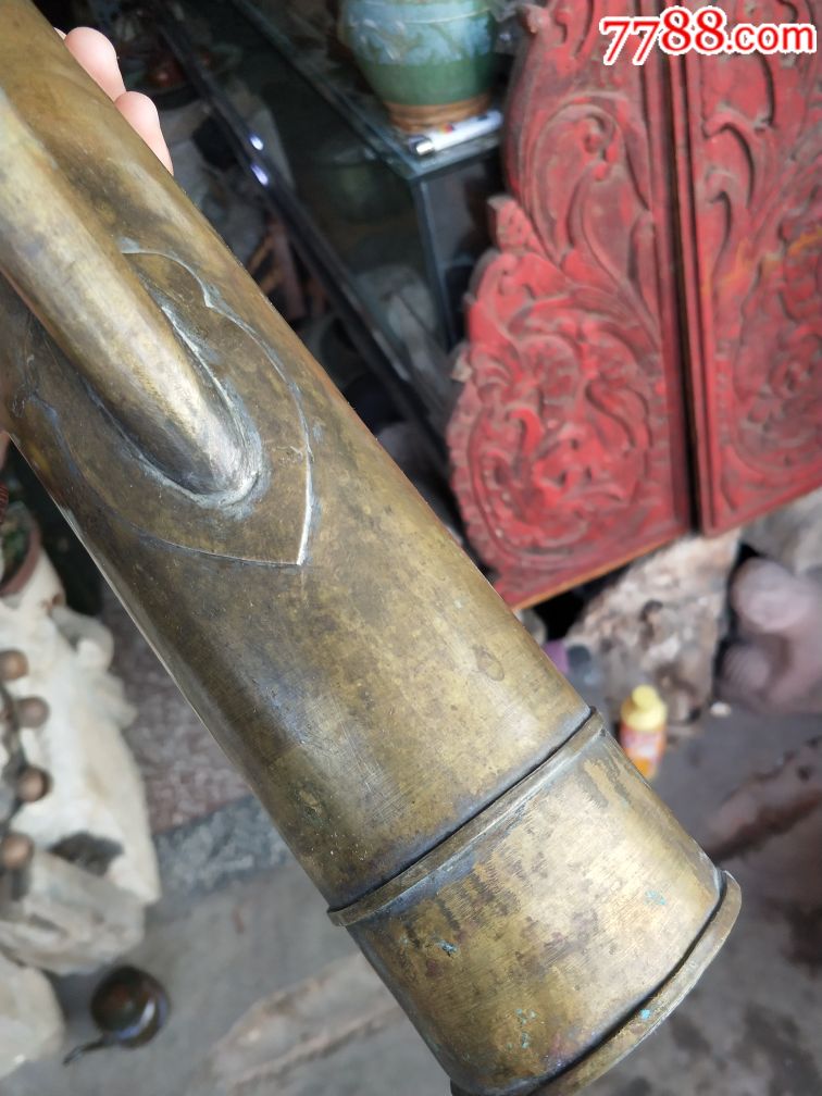 民国云南少见美品铜水烟筒