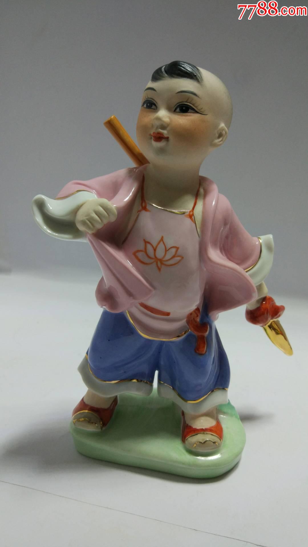 红色收藏陶瓷人物摆件小红军_其他陶器_一九四红色收藏【7788收藏