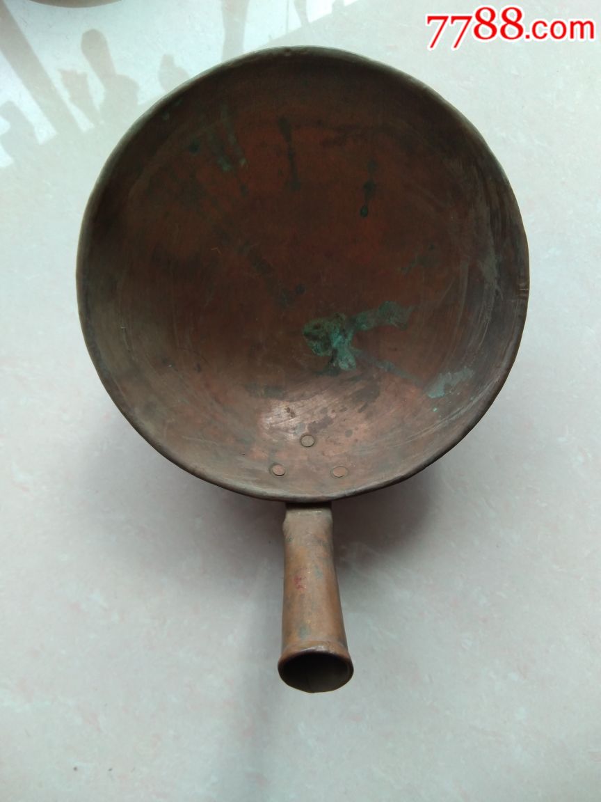 老紫铜铜瓢一个