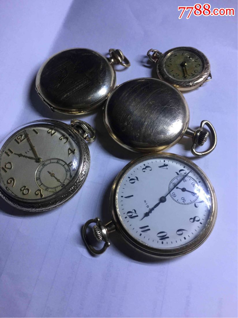 一枪打5块全包金怀表
