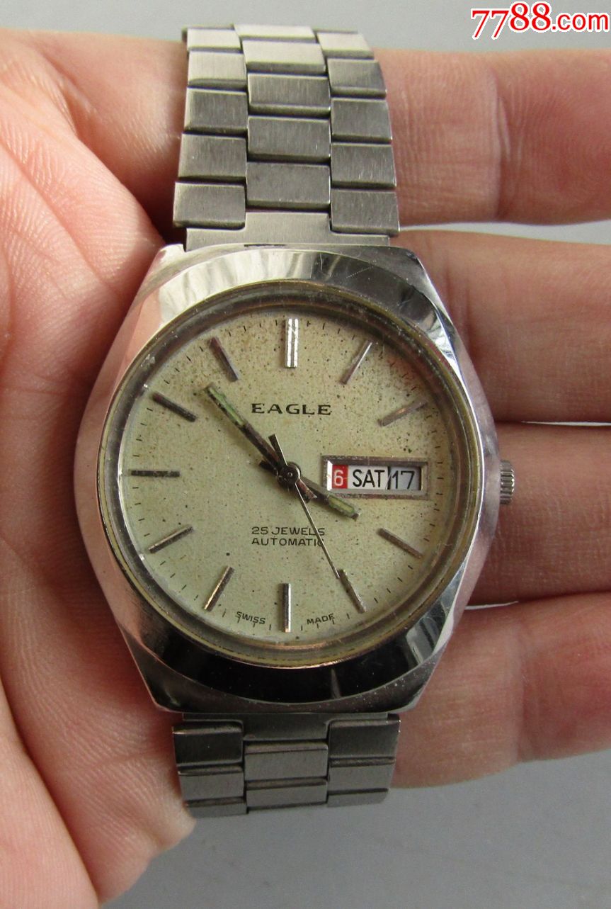 瑞士eagle飞鹰自动机械男古董表当配件卖-se63269558-手表/腕表-零售