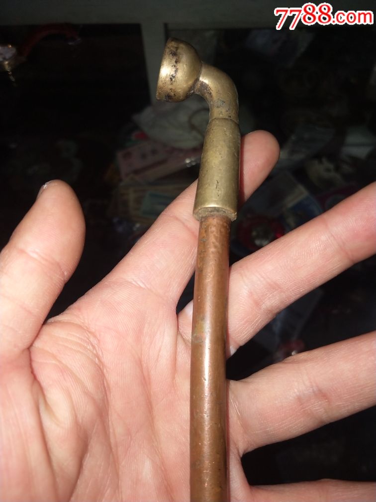 民国云南厚重美品铜烟锅