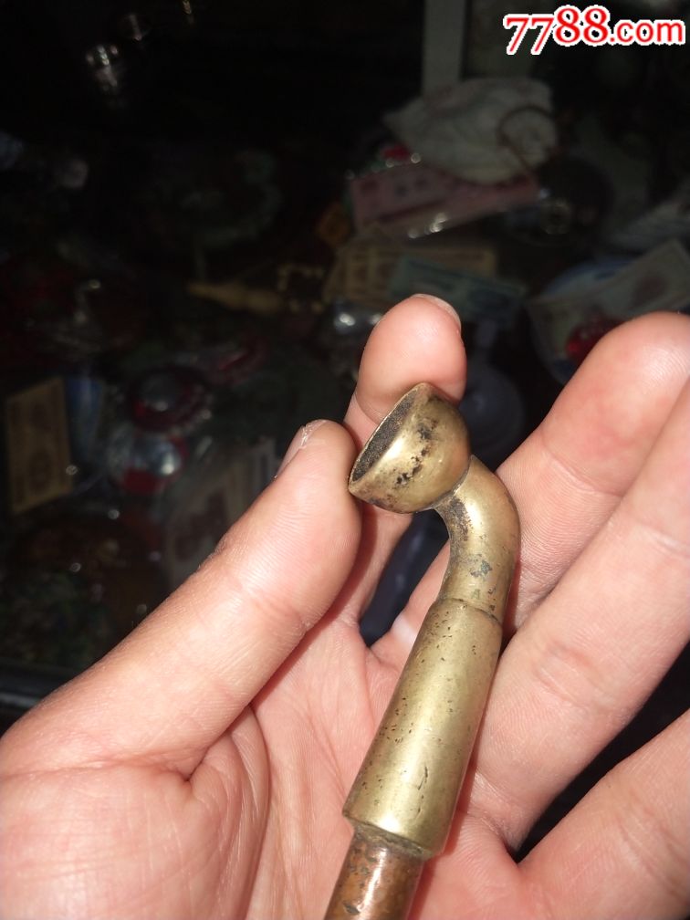 民国云南厚重美品铜烟锅