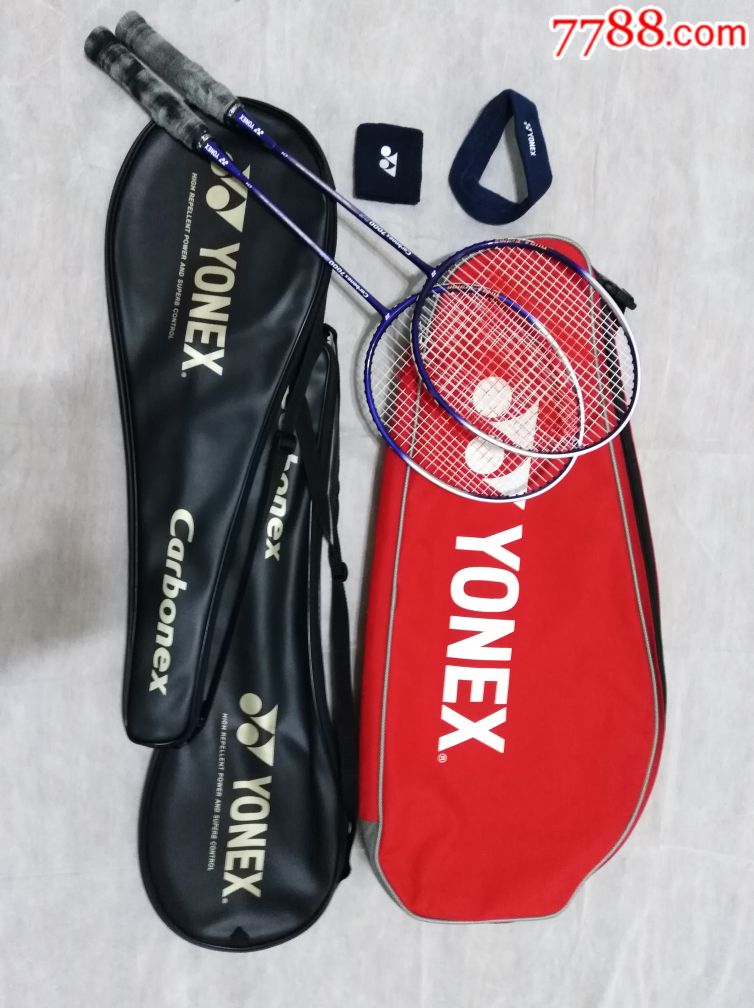 尤尼克斯羽毛球拍套装拍2包1拍套2护腕1头箍1赠羽毛球1桶