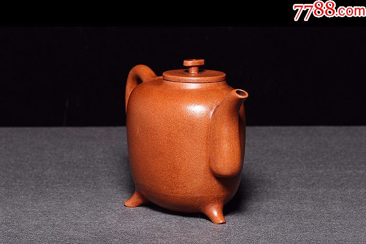 台湾回流原矿金降坡泥全手工三足灯壶,紫砂壶_第3张_7788紫砂壶