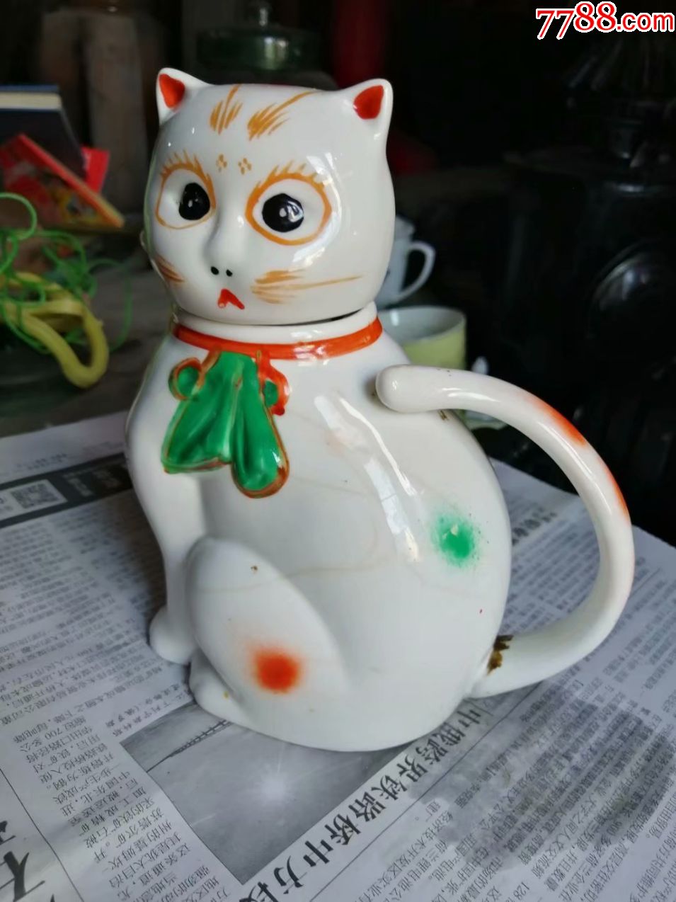 文革猫咪茶壶【包邮】