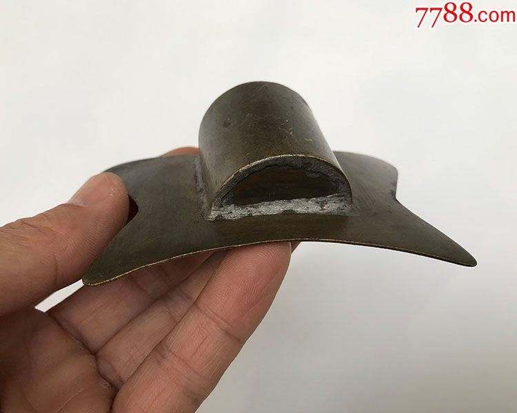 古董纯铜壁挂式铜香插蝴蝶造型香插壁挂式铜香炉老铜器