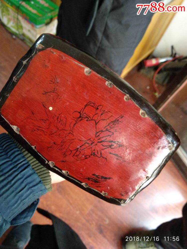 清代民国时期牛皮制枕头