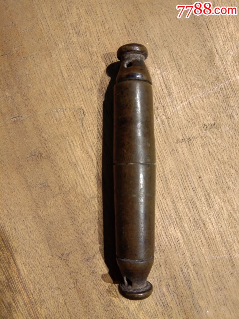 清代老黄杨木针筒